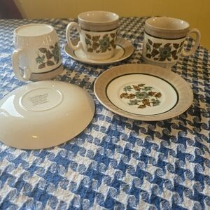 Mandalay pattern by English Ironstone Tableware Staffordshire Set Of 3